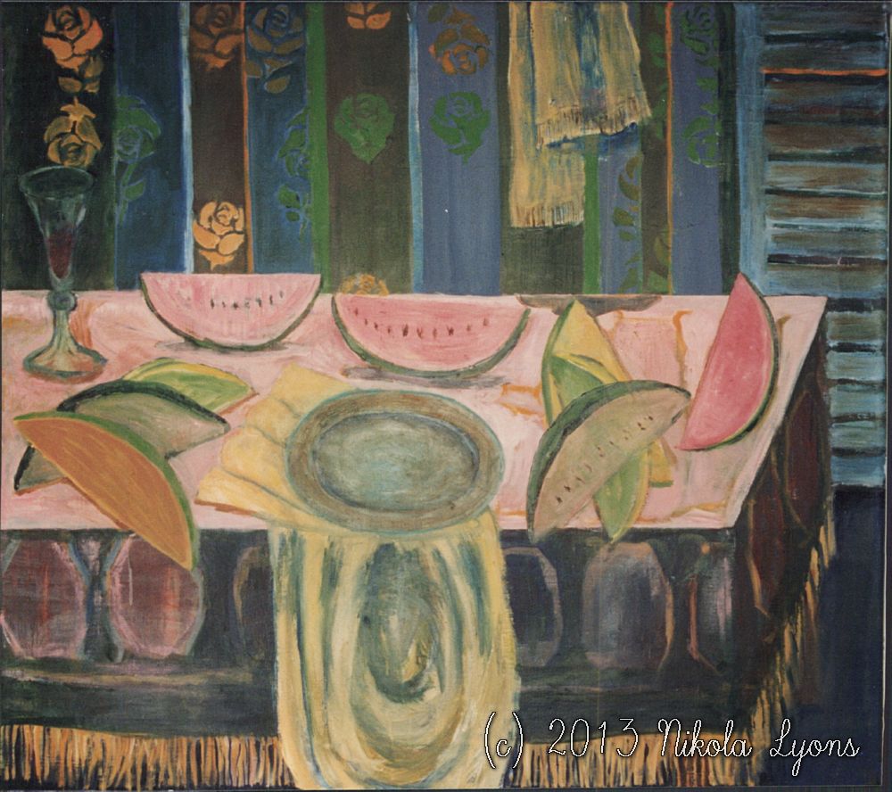 Nikola Lyons: Still Life With Melons